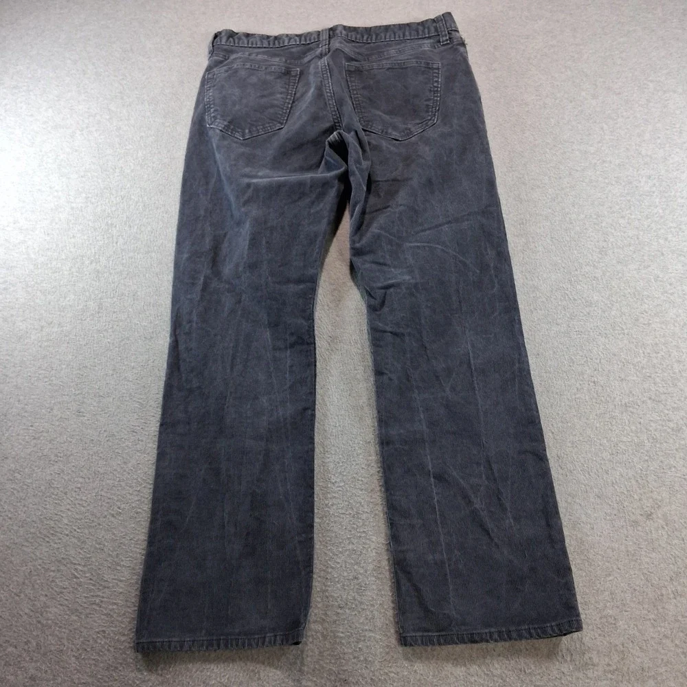 Banana Republic Corduroy Pants Men 33x30 Gray Vintage Straight Stretch